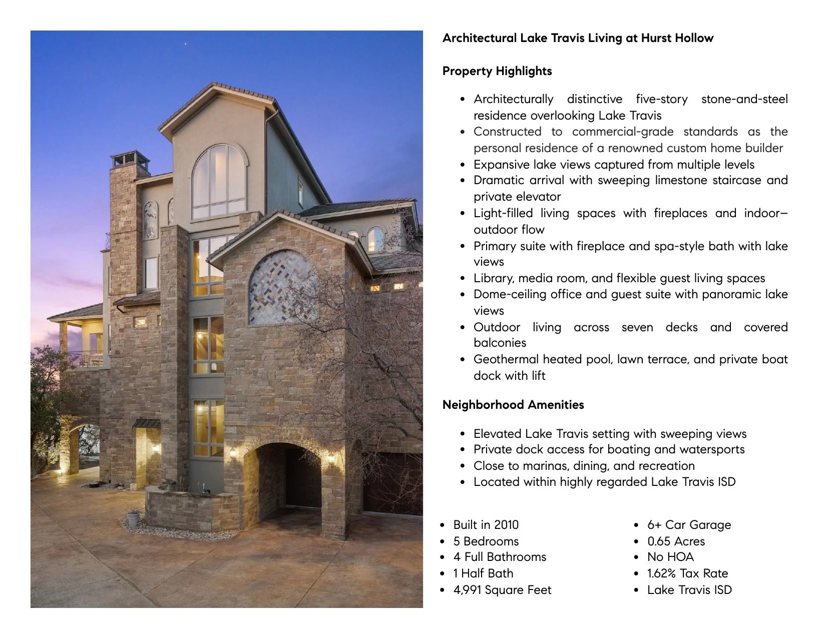 1310 Hurst Hollow - Property Highlights