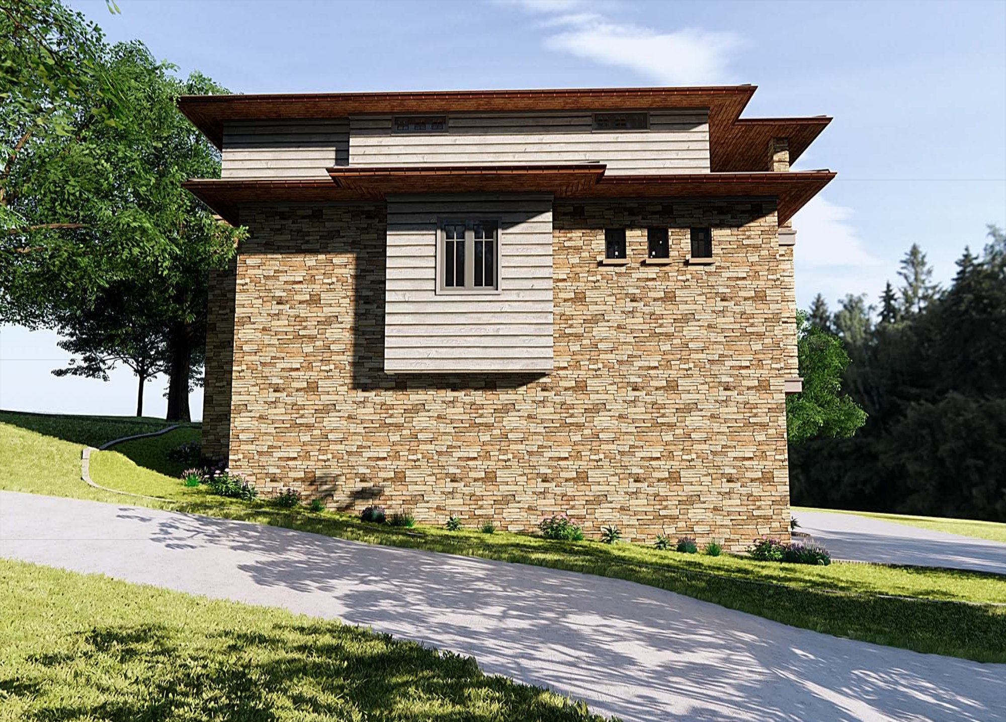 Lakeway Model Home - Corner View